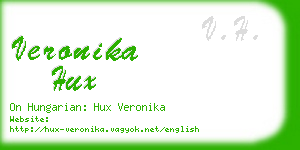 veronika hux business card